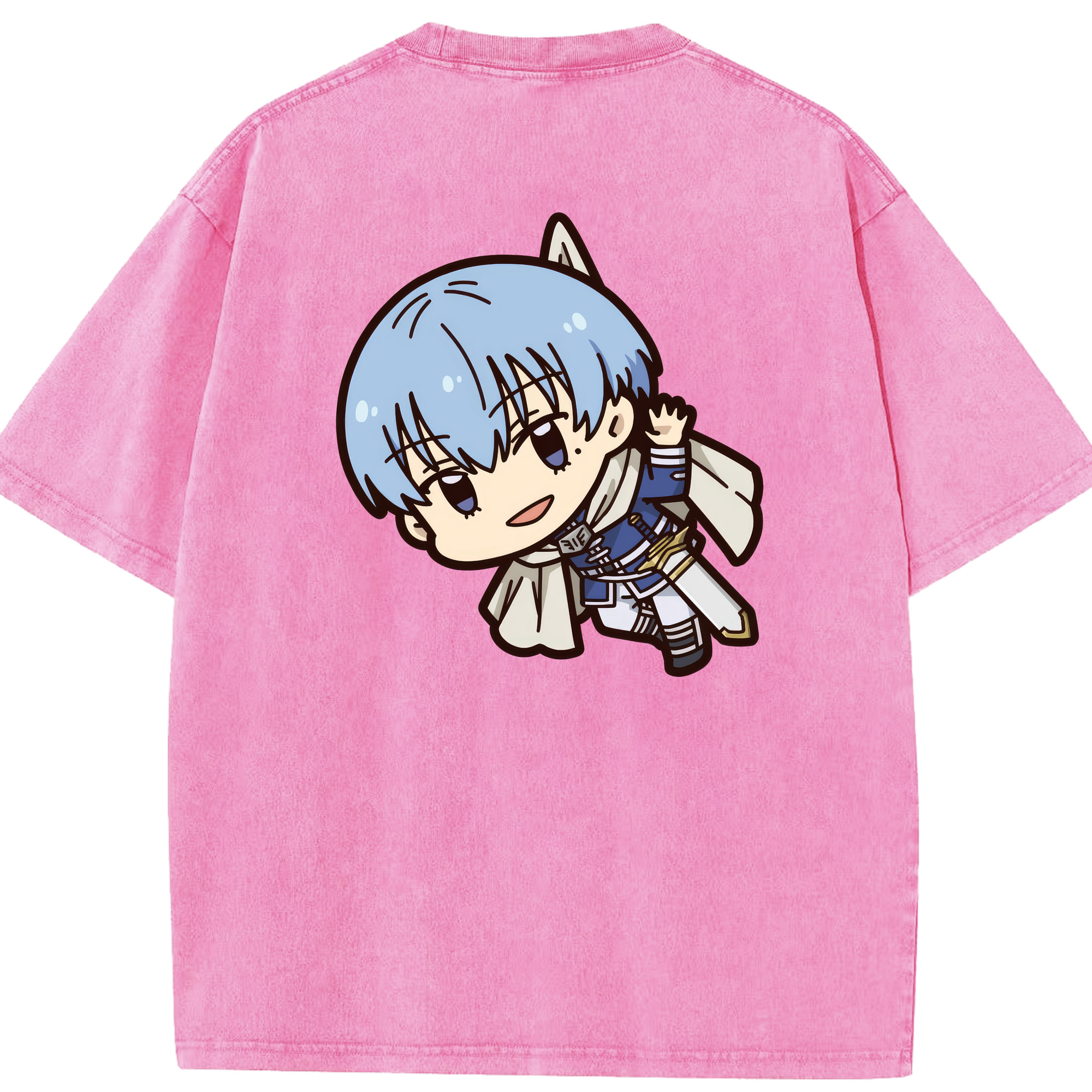 （画像用） 葬送のフリーレン Frieren 綿100% ヴィンテージ風 半袖Tシャツ（背面プリント）